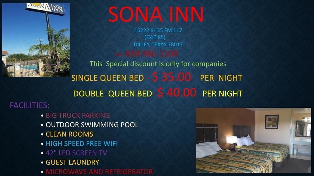 Sona Inn Dilley エクステリア 写真